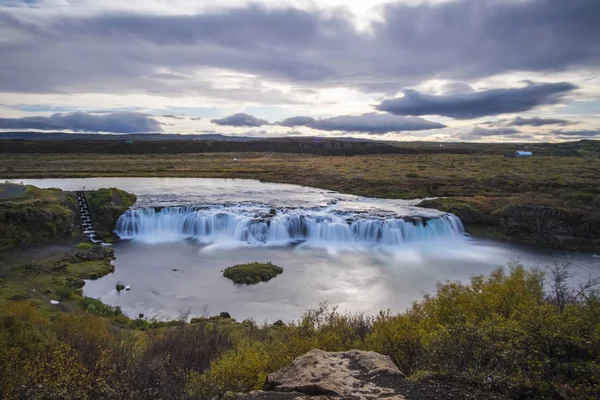 Vatnsleysufoss o cascada de Faxi (Faxafoss), Islandia — Foto de Stock