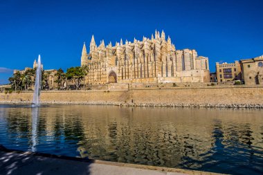 La Seu catedral in Palma de Mallorca, İspanya