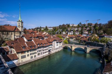 Güzel şehir Bern İsviçre'nin başkenti