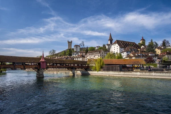 Luzern-a legszebb város Switzerlend — Stock Fotó