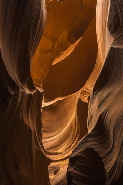 Lower Antelope Canyon - famous sandstone formations in Page, Arizona, USA — Stock Photo, Image