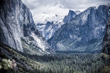 Kaliforniya'daki Yosemite Ulusal Parkı'nda Tünel Görünümü, ABD