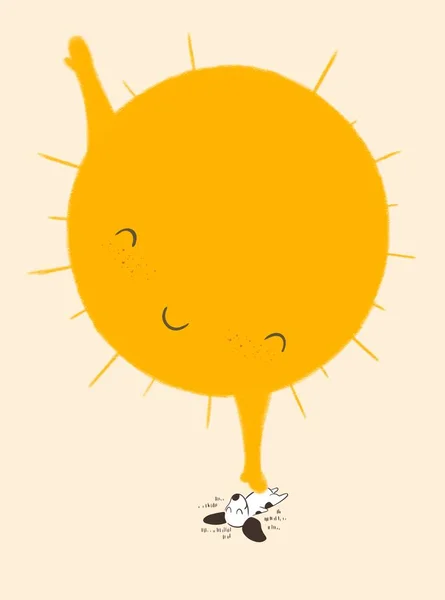 大と暖かい日ストロークA最愛の可愛いです子犬 — ストック写真