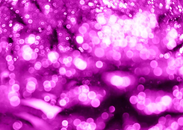 Золотой Фиолетовый Размывают Фон Боке Концепция Рождества — стоковое фото