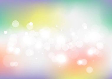 Yumuşak ışık arkaplan illüstrasyonlu soyut bokeh ışıkları.