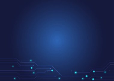 Yüksek teknoloji doku devre kartı doku ile soyut arka plan. Elektronik anakart illüstrasyon. Vektör çizimi.