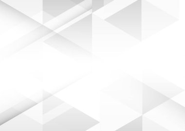 Soyut Beyaz ve Gri Geometrik Arka Plan.