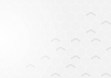 Soyut petek beyaz ve gri arka plan.