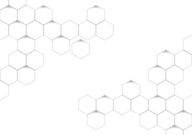 Soyut petek beyaz ve gri arka plan.