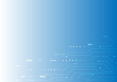 Vektör soyut bilgisayar devresi Yüksek teknoloji teknoloji arka plan.