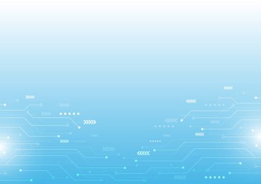 Vektör soyut bilgisayar devresi Yüksek teknoloji teknoloji arka plan.