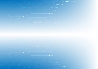 Vektör soyut bilgisayar devresi Yüksek teknoloji teknoloji arka plan.