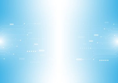 Vektör soyut bilgisayar devresi Yüksek teknoloji teknoloji arka plan.