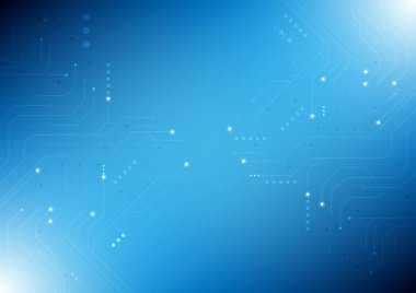 Vektör soyut bilgisayar devresi Yüksek teknoloji teknoloji arka plan.