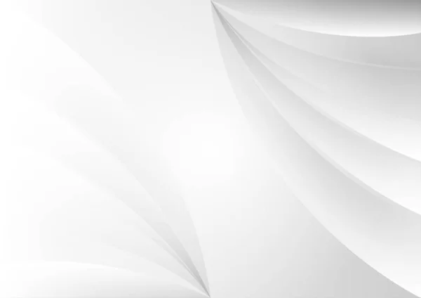抽象的な白と灰色のグラデーションの背景 幾何学的近代的なデザイン ベクトルイラスト — ストックベクタ