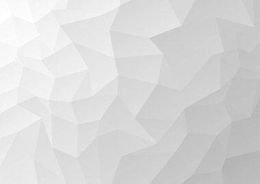 Soyut beyaz ve gri geometrik. Düşük çokgen dizaynı arka plan. Vektör Eps10.