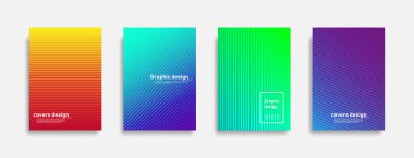 Minimal kapaklar tasarım. renkli çizgi tasarımı. Gelecekteki geometrik desenler. Eps10 vektörü.