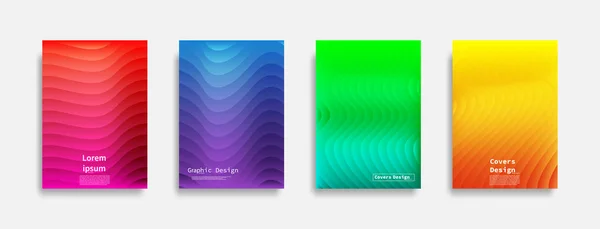 Minimales Cover Design Farbenfrohe Strichverläufe Cooles Modernes Hintergrunddesign Zukünftige Geometrische — Stockvektor