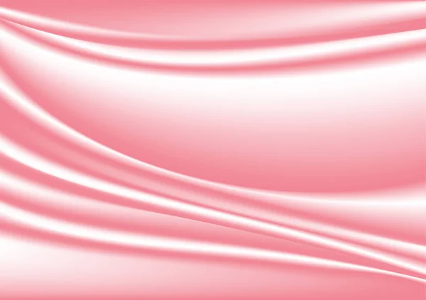 Гладкий Элегантный Розовый Шелк Атласная Ткань Текстура Фона Роскошный Дизайн — стоковый вектор