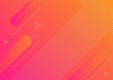 Soyut eğimli geometrik şekil arkaplanı. Memphis arkaplan geometrik ögesi.