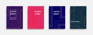 Minimal kapak tasarımı. Soyut çizgili arka plan. Güzel arkaplan.