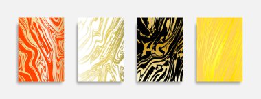 Soyut renkli mermer desen arka plan seti, grafik afiş kapağı ve reklam tasarım şablonu. Eps10 vektörü.