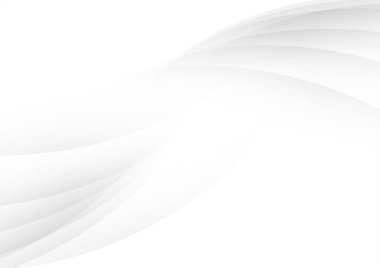 Soyut arkaplan beyaz ve gri gradyan renk eğrisi arka planı. Vektör İllüstrasyonu.