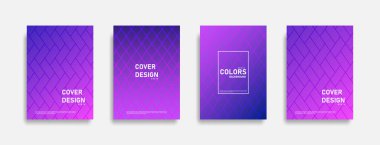 Soyut renkli çizgi tasarım arka plan seti, grafik afiş kapağı ve reklam tasarım şablonu. Eps10 vektörü.