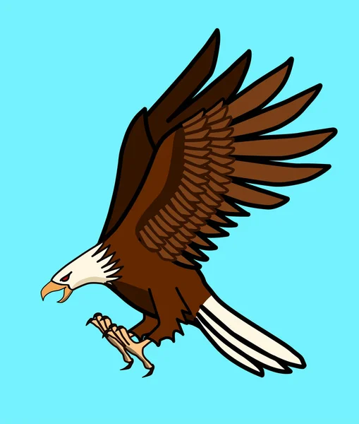 Eagle Fly Catch Prey — Stock Photo, Image