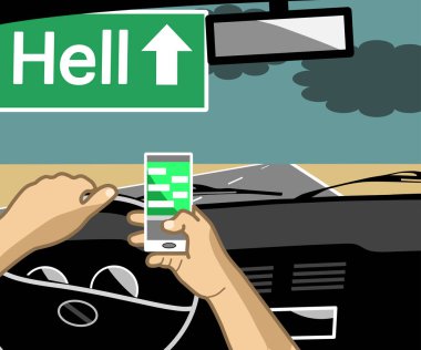 Araba kullanırken telefon kullanmak kazaya neden olabilir ve ölümcül olabilir.