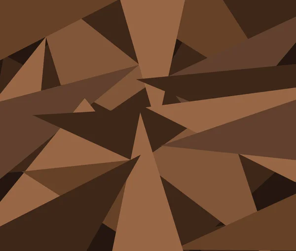 Motif Triangulaire Empilé Beaucoup Nuances Brun — Image vectorielle