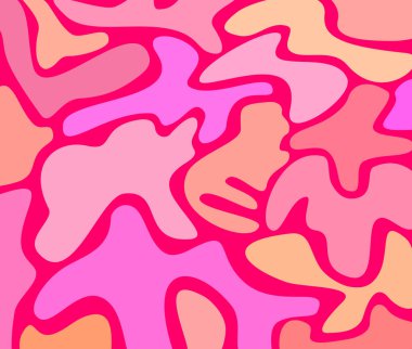 Çok renkli pembe desen, illüstrasyon, vektör.