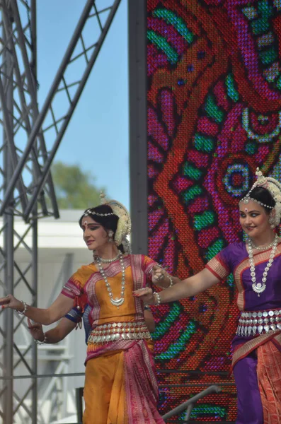 Moskva Ryssland Sjätte Årliga Festivalen Indien Dag Sokolniki Park — Stockfoto
