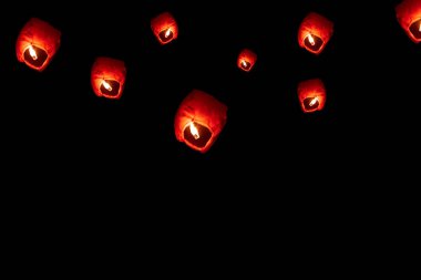 Uçan Kağıt Gökyüzü Fener Diwali On