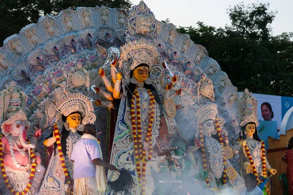 Immersion Tour Of Goddess Durga — Stock Photo, Image