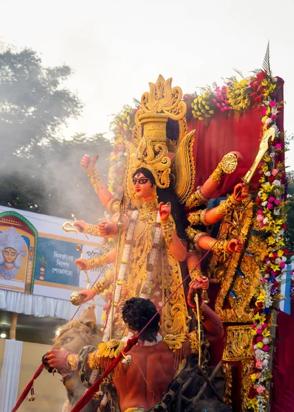 Kolkata West Bengal India October 2019 Durga Puja Calcutta Background — Stock Photo, Image