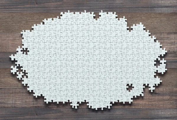 Puzzle blanc inachevé — Photo