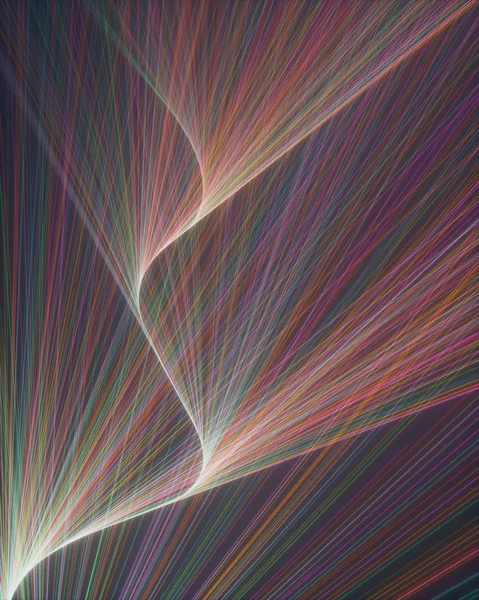 Achtergrond: Abstract gekleurde golvende Plume — Stockfoto