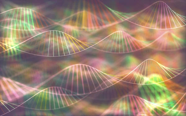 DNS genetikai kód színes háttérrel — Stock Fotó