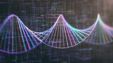 DNA Genetik Kod Renkli