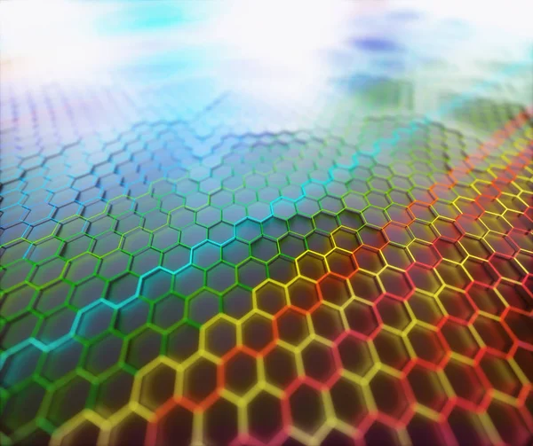 Graphene structureel achtergrond ontwerp concept — Stockfoto