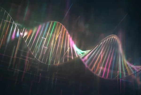 DNA Genetic Code Colorful