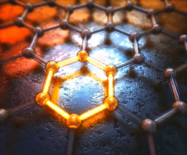 Grafen Altıgen Atomik Bağlantı Bilim Teknolojisi