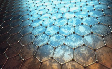 Grafen Altıgen Atomik Bağlantı Bilim Teknolojisi