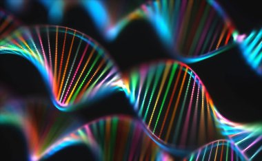 DNA Genetik Kod Renkli