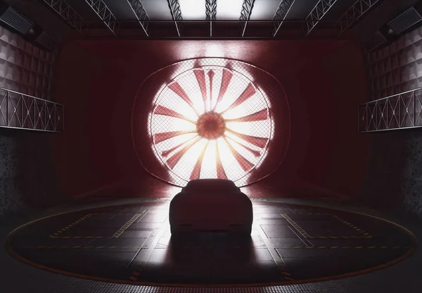 Túnel de vento Clay Car Design Transporte — Fotografia de Stock