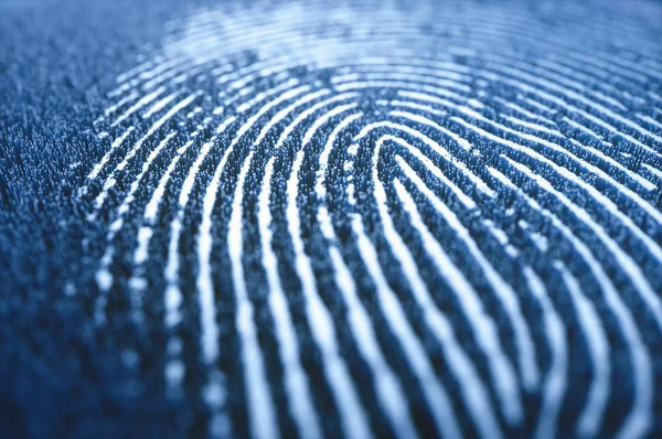 Fingerabdruck biometrische 3D digitale Datensicherheit — Stockfoto