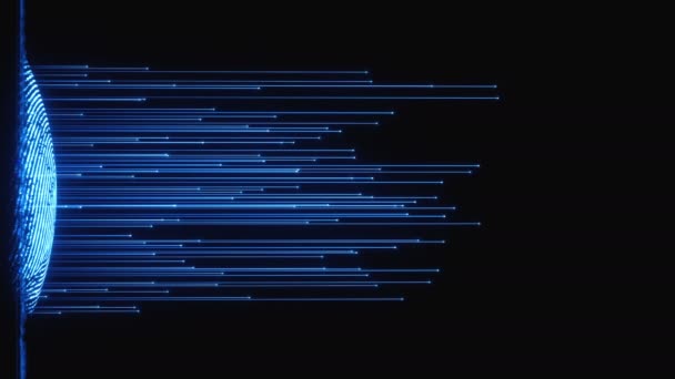 プリント回路に統合された指紋 バイナリコードをリリース — ストック動画