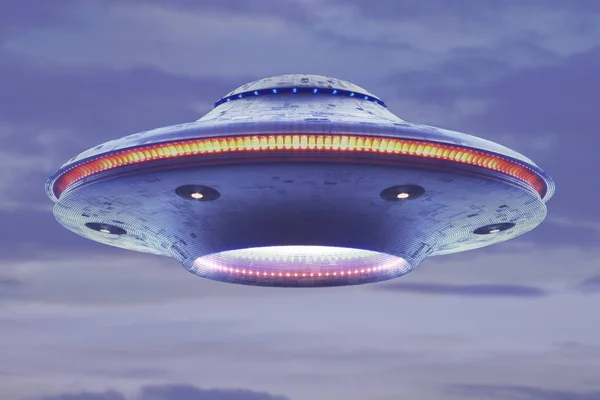 Ufo unbekanntes Flugobjekt schneidet Pfad ab — Stockfoto
