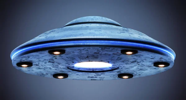 Ufo Azonosítatlan repülési tárgy vágási útvonal — Stock Fotó